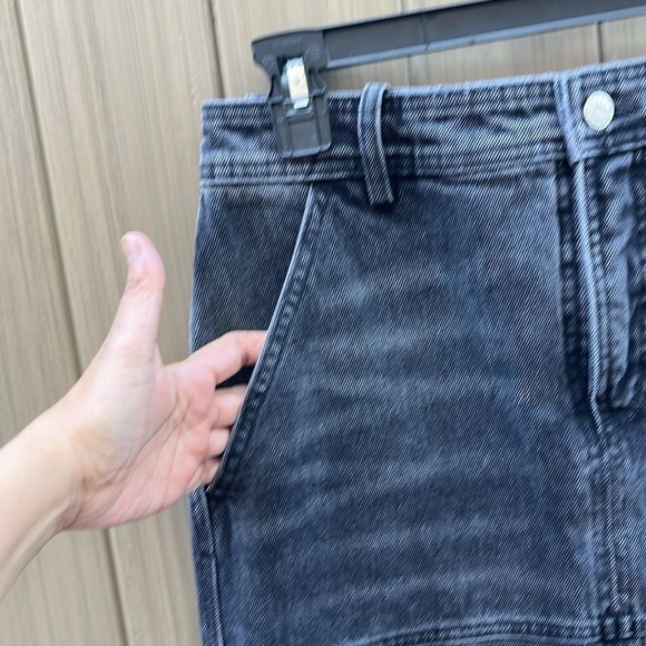 A.L.C Women's Denim Hunter Maxi Skirt size 2 Cotton Washed Black Made in USA NWT - Picture 9 of 16